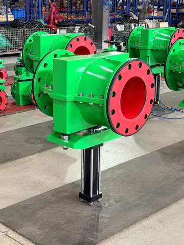 05 / Flanged pinch valve assembly